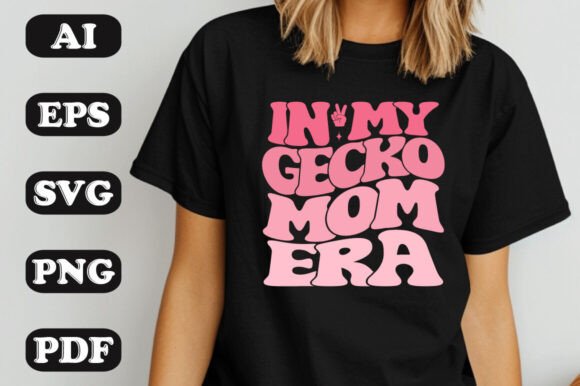 Download In My Gecko Mom Era Groovy Retro Wavy T- - Era Collection