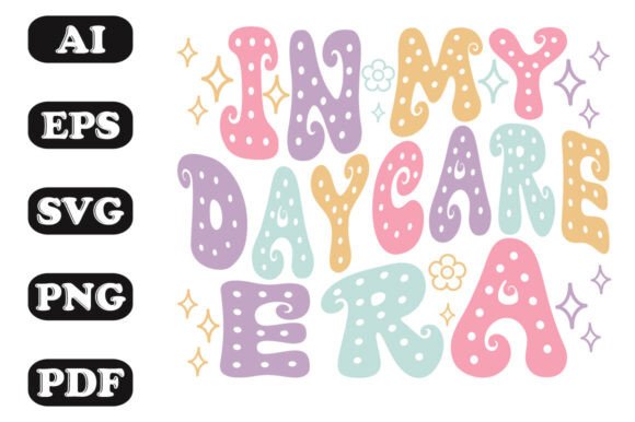 Download In My Daycare Era Groovy Wavy T-shirt - Era Collection