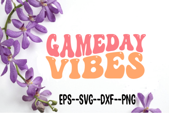 Download Gameday Vibes Football Retro Wavy Svg - Premium Resources