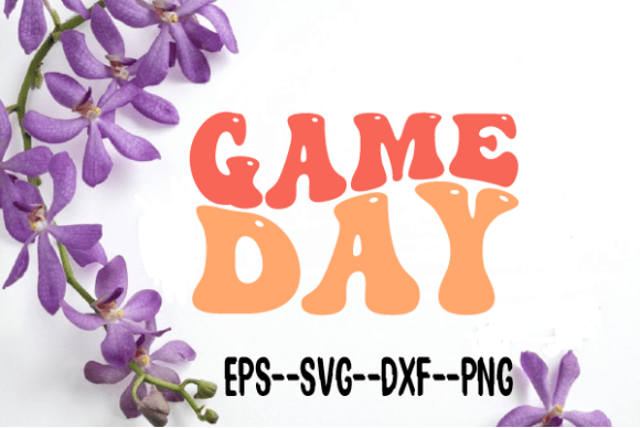Download Game Day Football Retro Wavy Svg - Premium Bundle