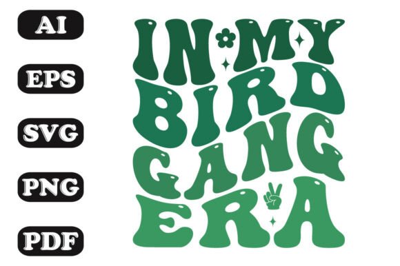 Download In My Bird Gang Era Groovy Retro Wavy T- - Era Collection