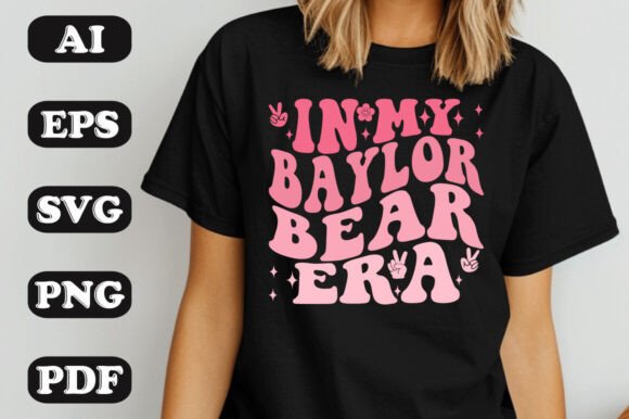 Download In My Baylor Bear Era Groovy Retro Wavy - Era Collection