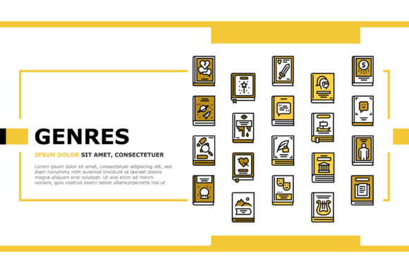 Download Literary Genres Books Landing Header - Era Collection