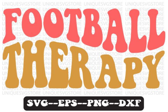 Download Football Therapy Groovy Retro Svg Design - Era Collection