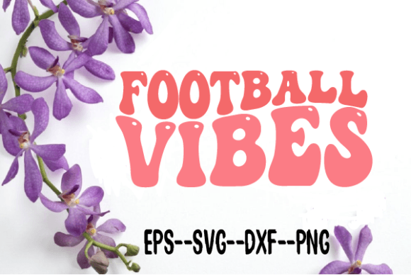 Download Football Vibes  Retro Wavy Svg - Premium Bundle